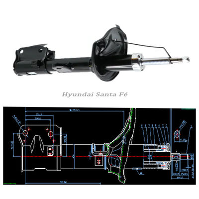 55305-26200 Car Shock Absorber Gas Filled Hyundai Santa Fe 54650 26300